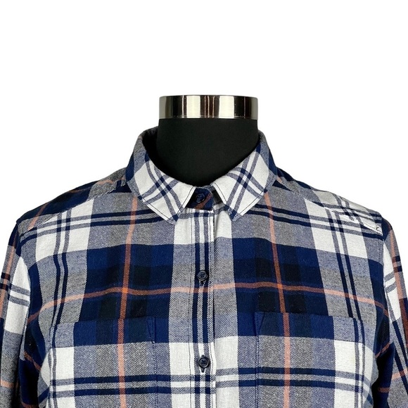 WOOLRICH HLT0669S COTTON PLAID LIGHTWEIGHT FLANNEL BUTTON DOWN SHIRT - Picture 10 of 14